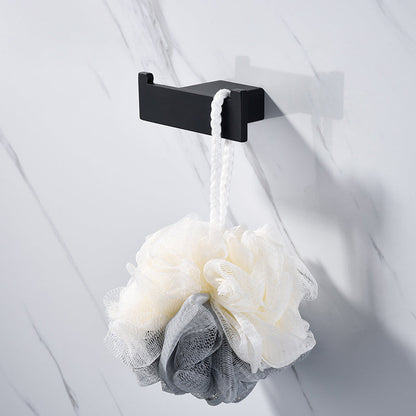 Skorter | 5-piece Modernism Bathroom Accessory Set in Matte Black Stainless Steel