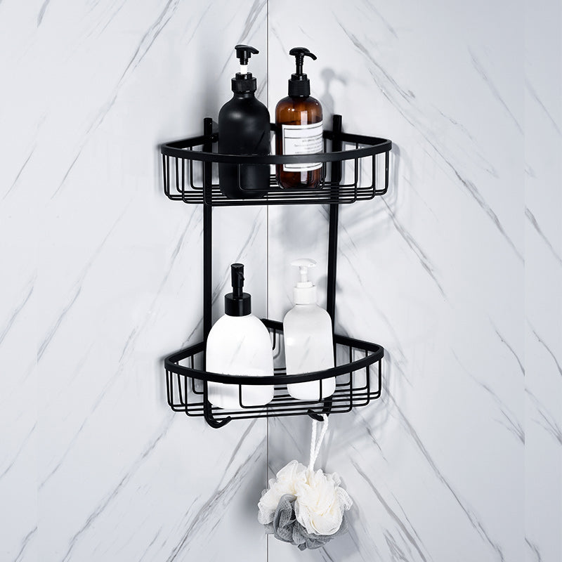 Skorter | 5-piece Modernism Bath Accessory Set in Matte Black Stainless Steel