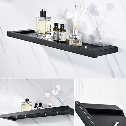 Skorter | 5-piece Modernism Bath Accessory Set in Matte Black Stainless Steel