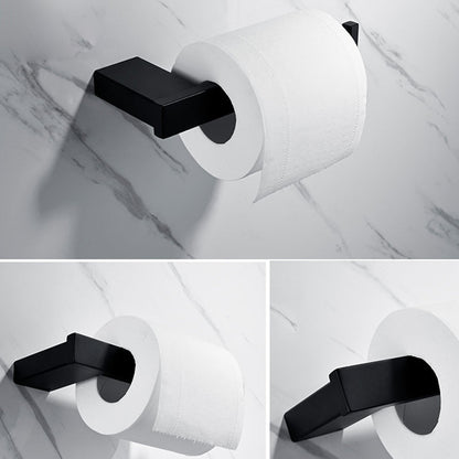 Skorter | 5-piece Modernism Bathroom Accessory Set in Matte Black Stainless Steel