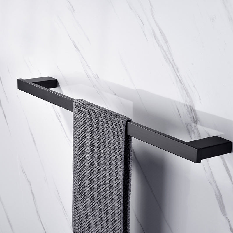 Skorter | 5-piece Modernism Bathroom Accessory Set in Matte Black Stainless Steel