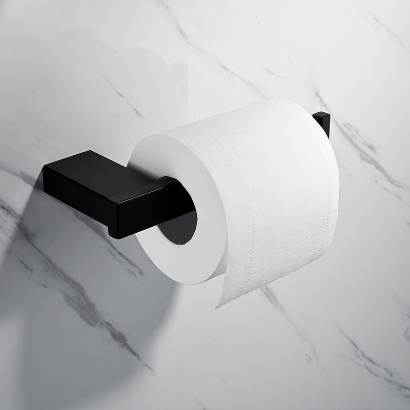 Skorter | 5-piece Modernism Bathroom Accessory Set in Matte Black Stainless Steel