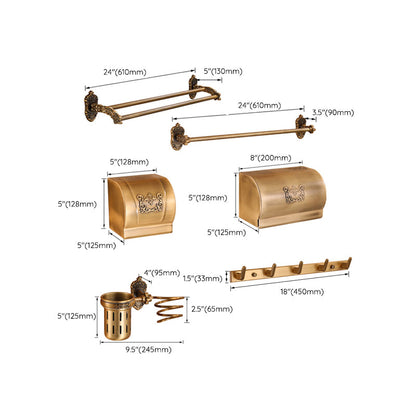 Skorter | Brass Accessories Hardware Set Traditional Bathroom Accessories Hardware Set