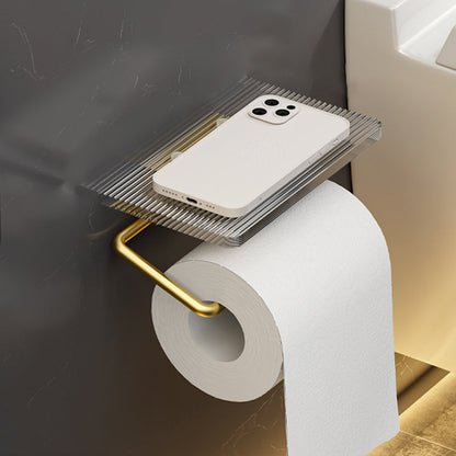 Skorter | 6-piece bathroom accessory set made of gold-colored metal bathroom hardware set