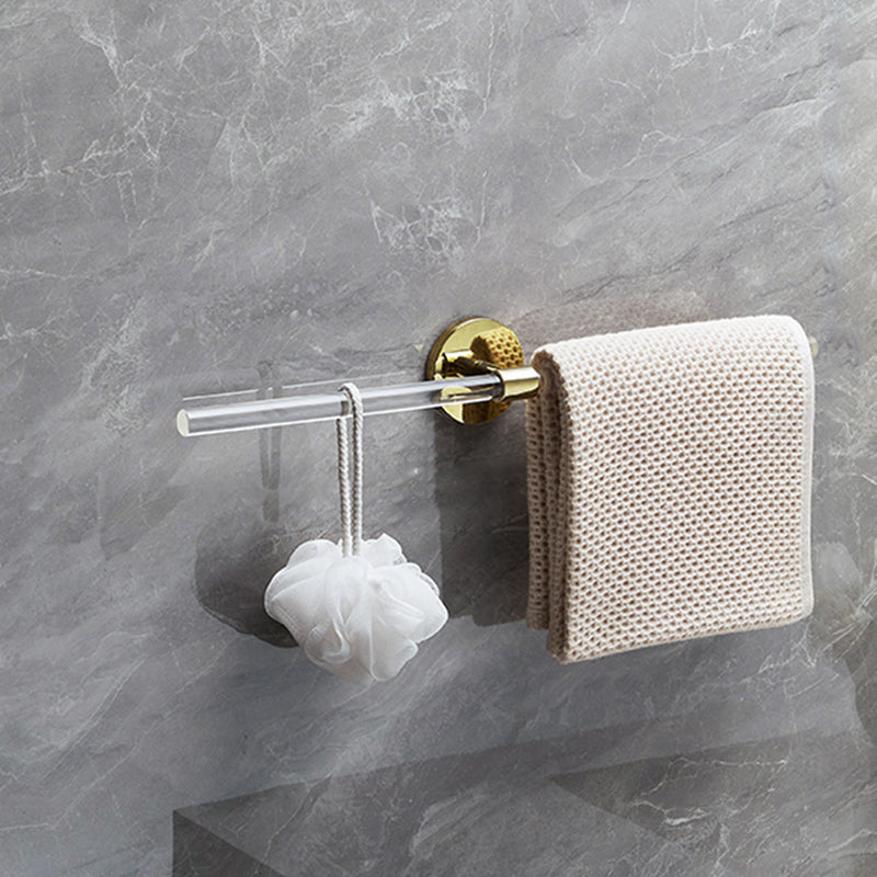 Skorter | 6-piece bathroom accessory set made of gold-colored metal bathroom hardware set