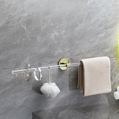 Skorter | 6-piece bathroom accessory set made of gold-colored metal bathroom hardware set