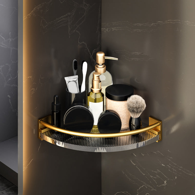 Skorter | 6-piece bathroom accessory set made of gold-colored metal bathroom hardware set