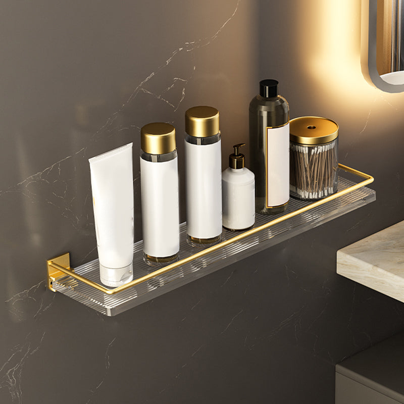 Skorter | 6-piece bathroom accessory set made of gold-colored metal bathroom hardware set
