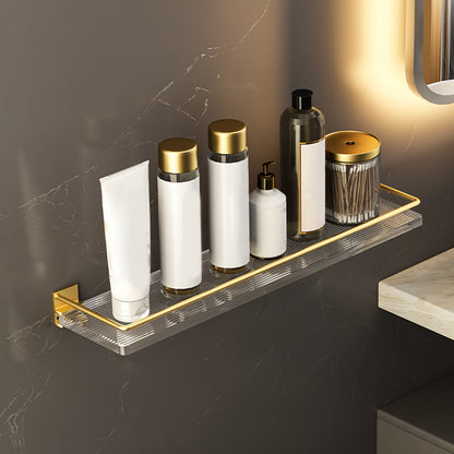 Skorter | 6-piece bathroom accessory set made of gold-colored metal bathroom hardware set