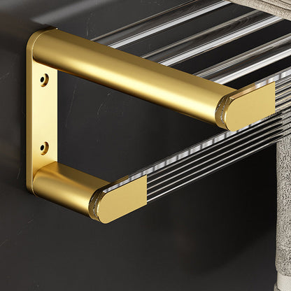 Skorter | 6-piece bathroom accessory set made of gold-colored metal bathroom hardware set