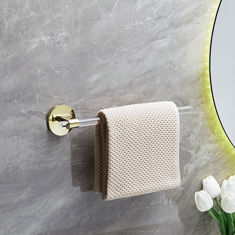 Skorter | 6-piece bathroom accessory set made of gold-colored metal bathroom hardware set