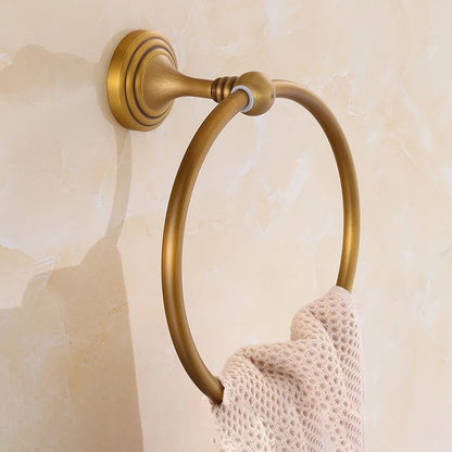 Skorter | 4-piece traditional bathroom accessory set Gold Brass bathroom accessory hardware set