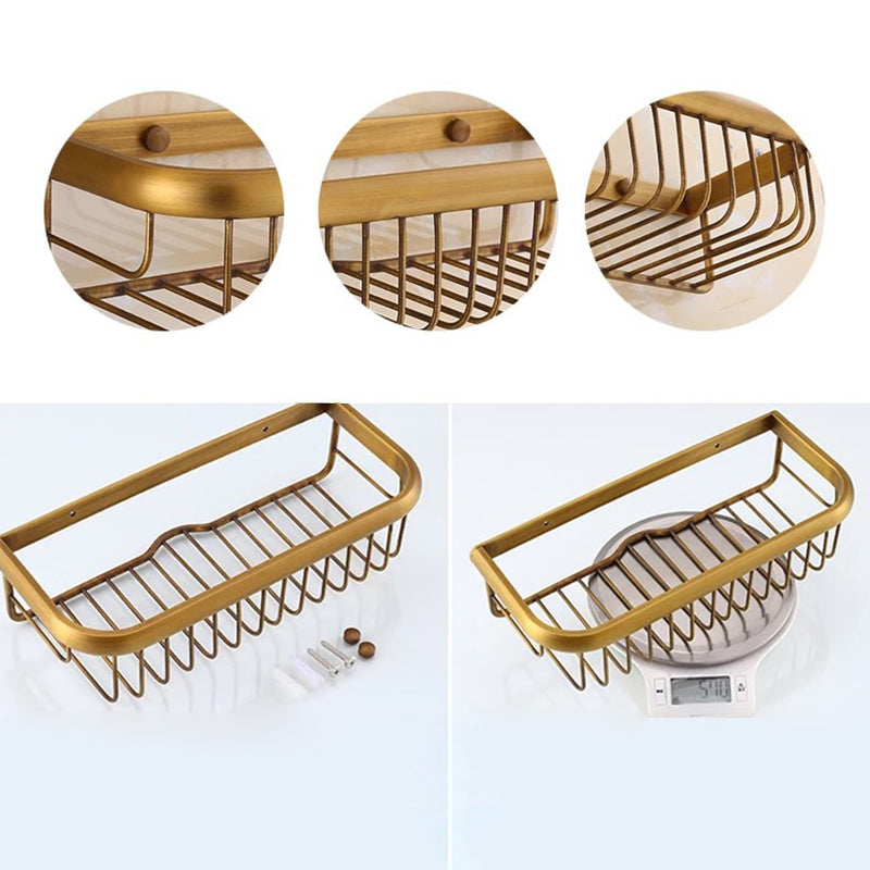 Skorter | 4-piece traditional bathroom accessory set Gold Brass bathroom accessory hardware set