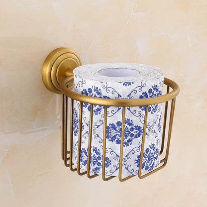 Skorter | 4-piece traditional bathroom accessory set Gold Brass bathroom accessory hardware set