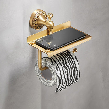 Skorter | Traditional brushed brass bathroom accessories as a single piece or in a set