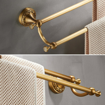 Skorter | Traditional brushed brass bathroom accessories as a single piece or in a set