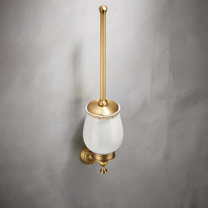 Skorter | Traditional brushed brass bathroom accessories as a single piece or in a set