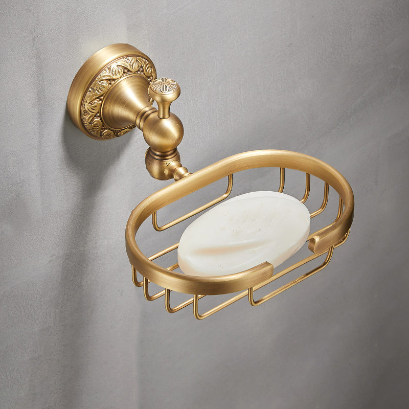 Skorter | Traditional brushed brass bathroom accessories as a single piece or in a set