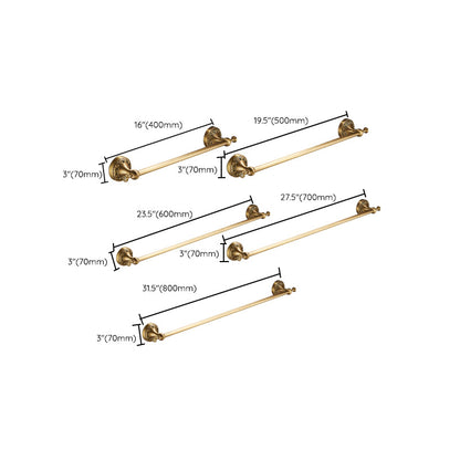 Skorter | Traditional brushed brass bathroom accessories as a single piece or in a set