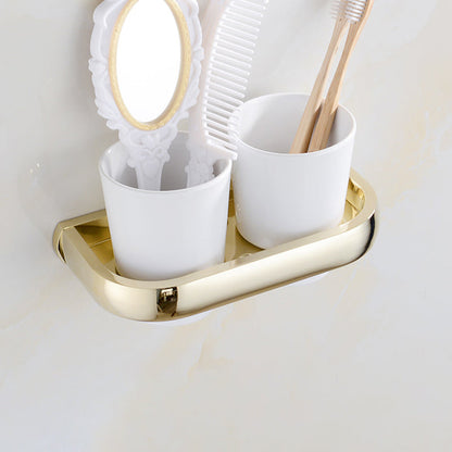 Skorter | Chrome/Gold Bathroom Accessories Set Modern Metal Bathroom Hardware Set