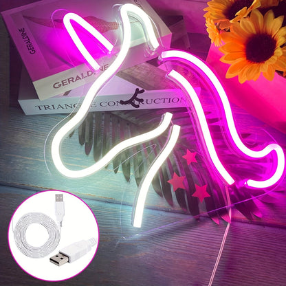 Skorter | NeonMagic - Pink Mythical Creature LED Wall Lamp