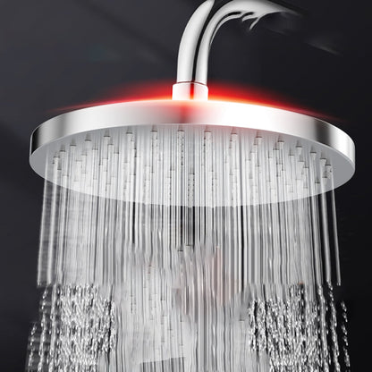 Skorter | Metal Shower Combo Contemporary Fixed Shower Head with Round and Rectangular Shape