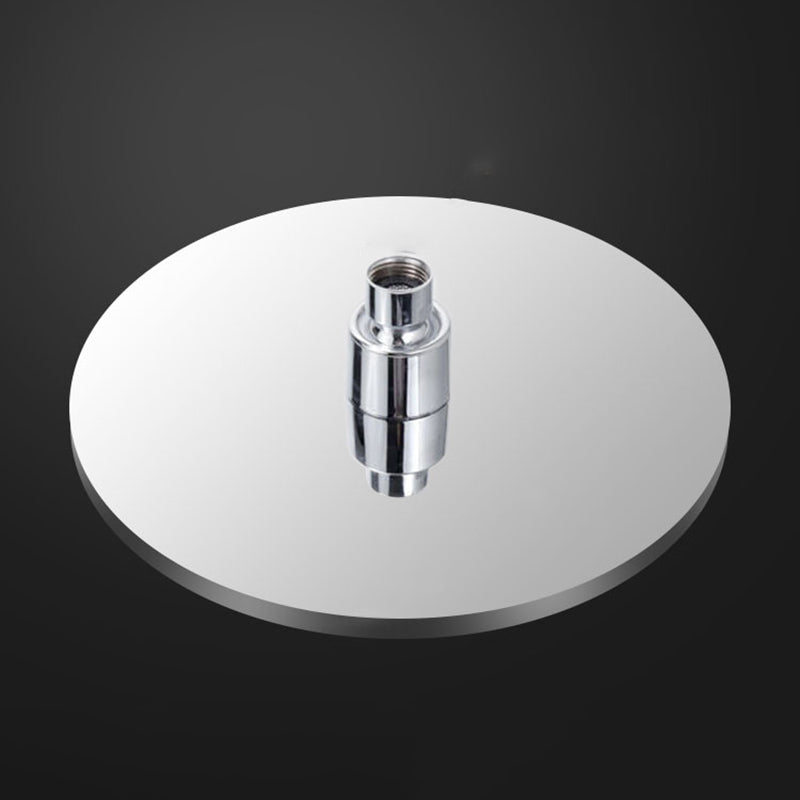 Skorter | Metal Shower Combo Contemporary Fixed Shower Head with Round and Rectangular Shape