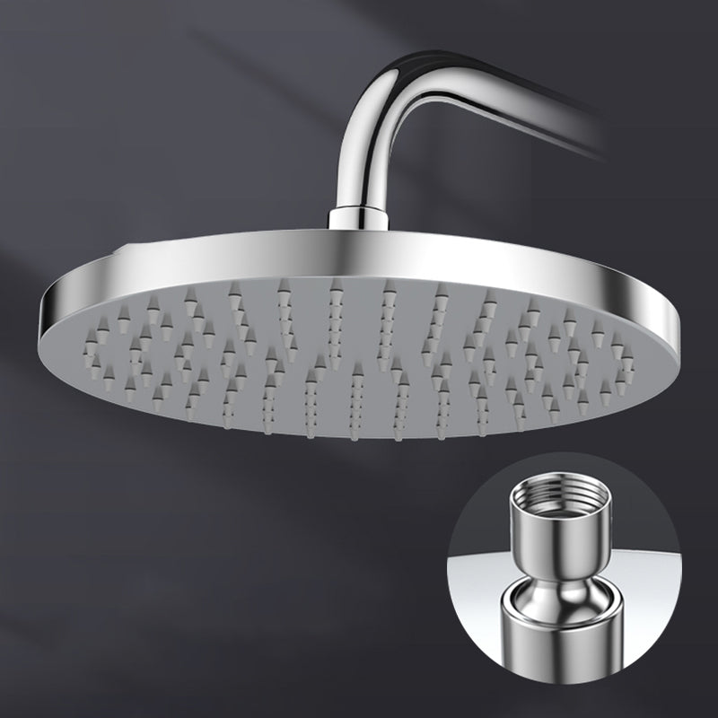 Skorter | Metal Shower Combo Contemporary Fixed Shower Head with Round and Rectangular Shape