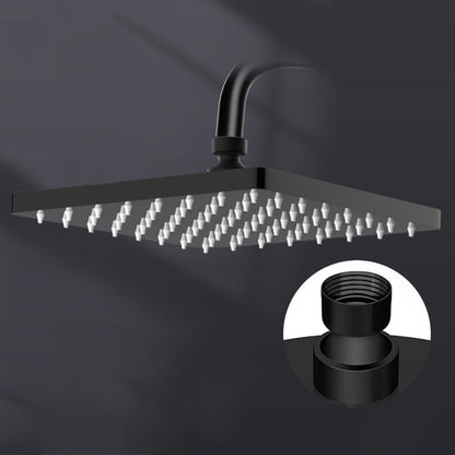 Skorter | Metal Shower Combo Contemporary Fixed Shower Head with Round and Rectangular Shape