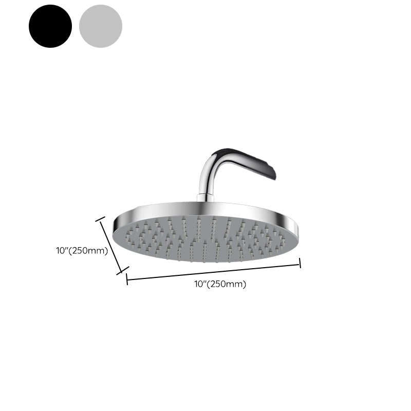 Skorter | Metal Shower Combo Contemporary Fixed Shower Head with Round and Rectangular Shape