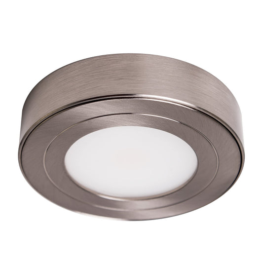 Skorter | Armacost Lighting 2700K Dimmable Led Puck Light - Soft White Brushed Steel Finish