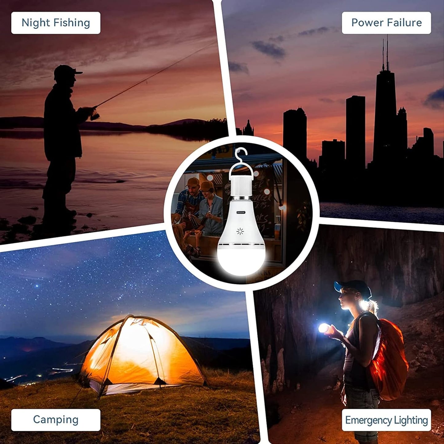 Skorter | FlexiLight Rechargeable LED Table Lamp – Wireless, Dimmable & Portable Indoor Outdoor Lighting