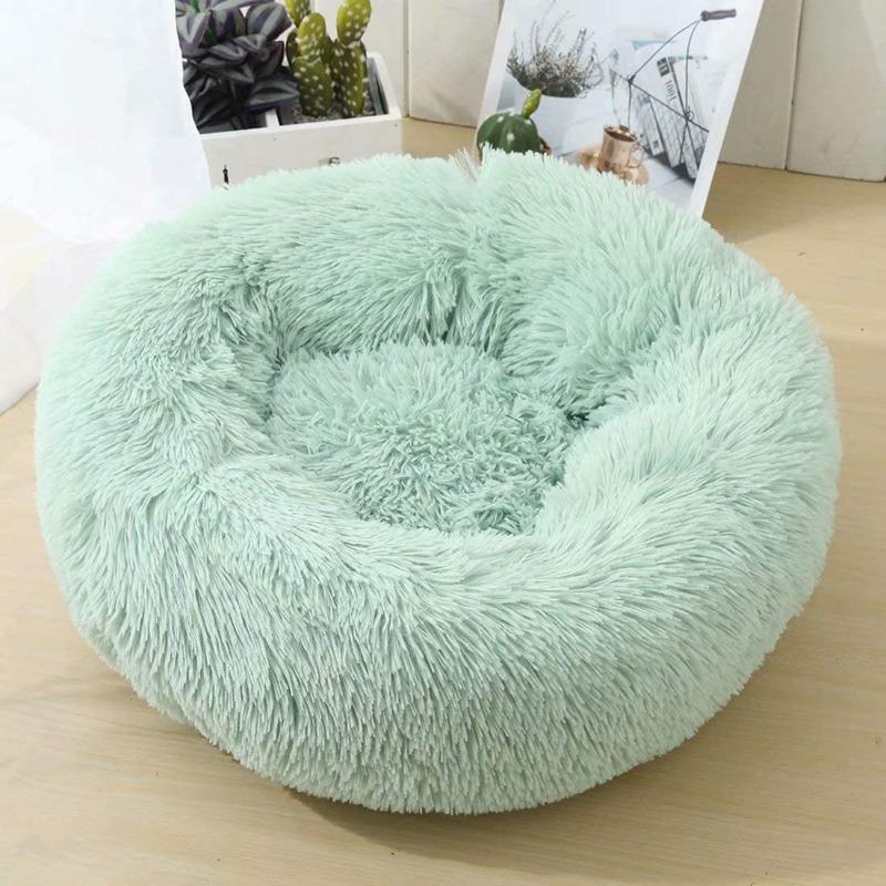 Skorter | PawNest Calming Donut Cat Bed | Round Plush Nest | Stress-Reducing & Cozy | Perfect for Cats & Small Dogs
