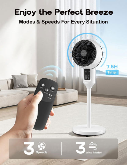 Skorter | Adjustable Pedestal Fan with 3D Oscillation – Aerion