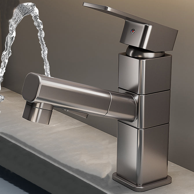 Skorter | Contemporary bathroom sink faucet single-handle swivel spout sink faucet
