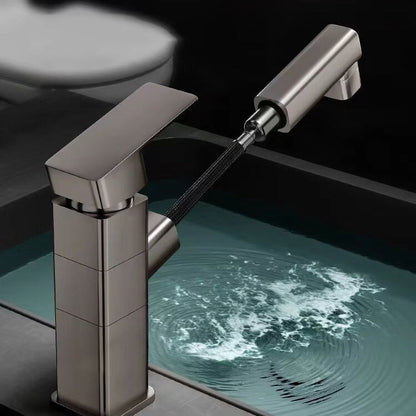Skorter | Contemporary bathroom sink faucet single-handle swivel spout sink faucet