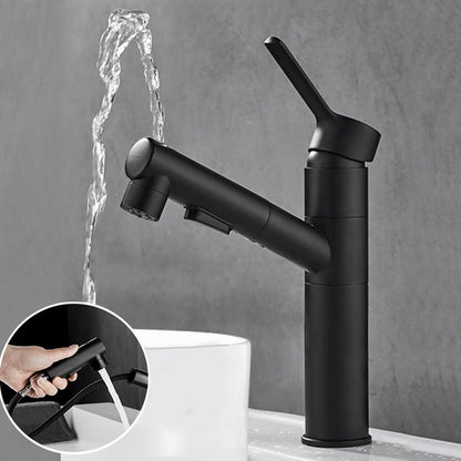 Skorter | Contemporary bathroom sink faucet single-handle swivel spout sink faucet