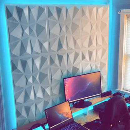 Skorter | Modern Zinc Back Wall Panel Smooth Upholstered Wall Ceiling in Black and White