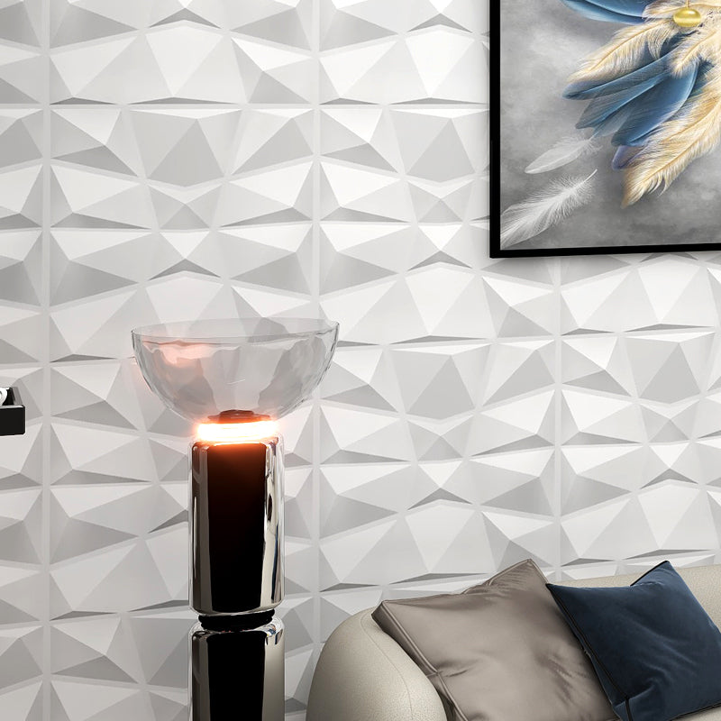 Skorter | Modern Zinc Back Wall Panel Smooth Upholstered Wall Ceiling in Black and White