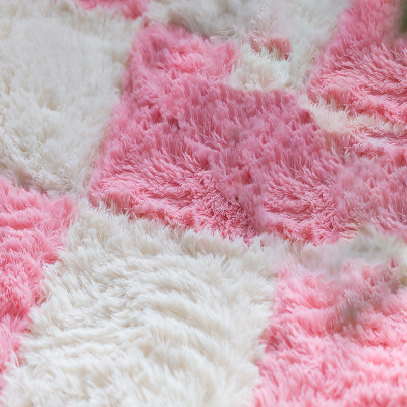 Skorter | Basic carpet tiles solid color long pile square bedroom carpet tiles