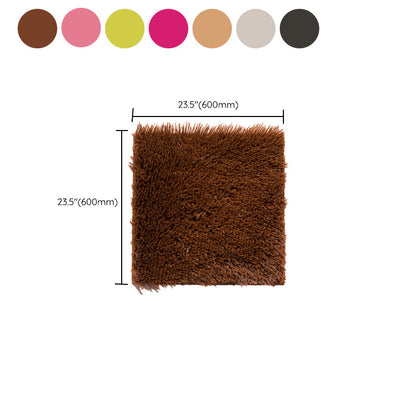 Skorter | Basic carpet tiles solid color long pile square bedroom carpet tiles