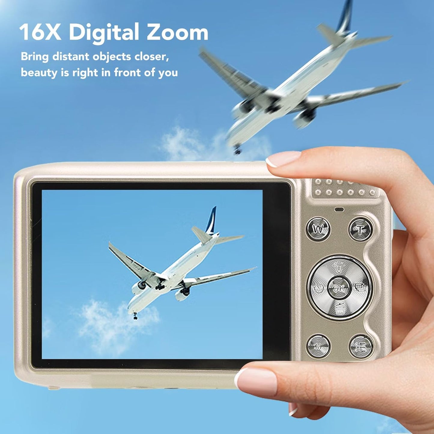 Skorter | 4K Compact Digital Camera with 58MP Photos and 16X Zoom – Lumora