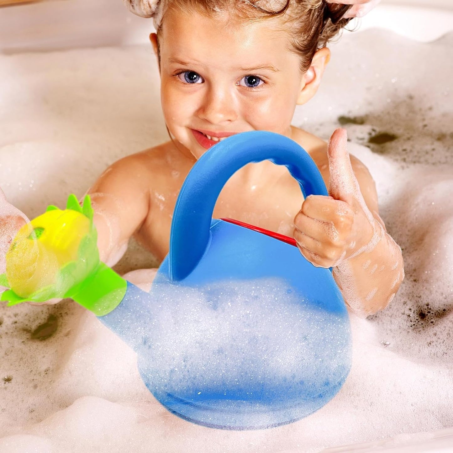 Skorter | Children's watering can with flower mouth – Colorful plastic watering can for little gardeners