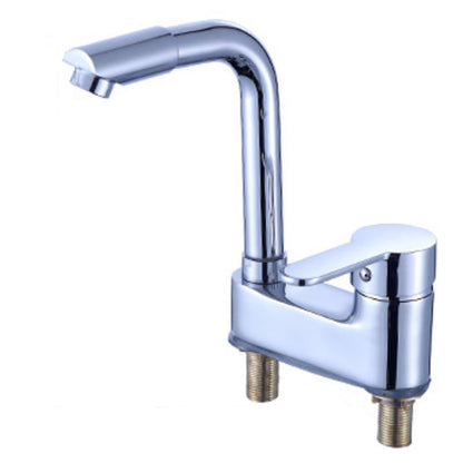 Skorter | Deck Mounted Center Freestanding Bathtub Filler Single Handle Freestanding Faucet