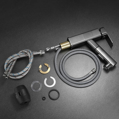 Skorter | Bathroom vessels faucet swivel spout single-handle faucet with pull-out spray head