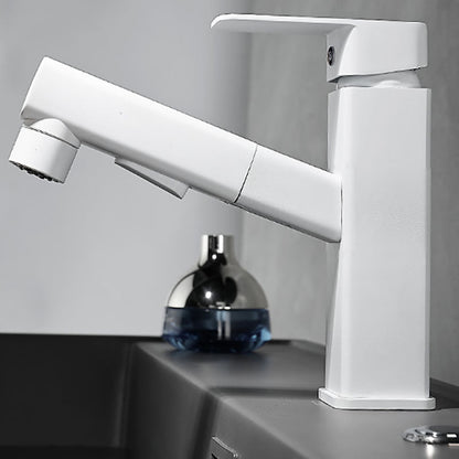 Skorter | Bathroom vessels faucet swivel spout single-handle faucet with pull-out spray head