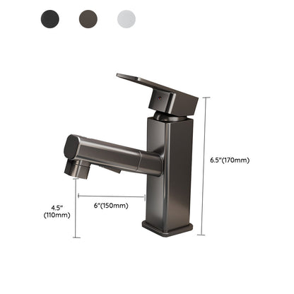 Skorter | Bathroom vessels faucet swivel spout single-handle faucet with pull-out spray head