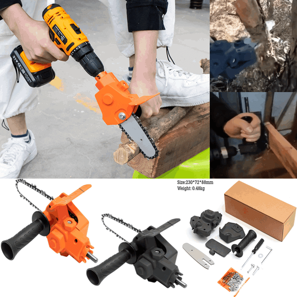 Skorter | ELECTRIC DRILL MODIFIED TO ELECTRIC CHAINSAW DRILL ATTACHMENT