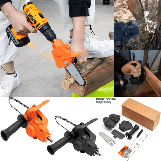 Skorter | ELECTRIC DRILL MODIFIED TO ELECTRIC CHAINSAW DRILL ATTACHMENT