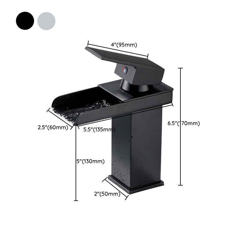 Skorter | Basin faucet lever handle waterfall outlet bathroom fixture